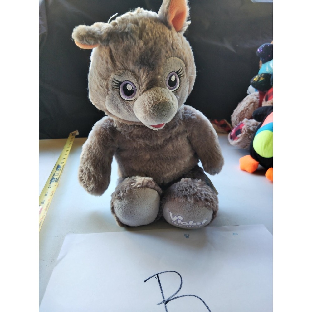 Build-A-Bear Workshop Violet The Wolf 15 in Gray Embroidered NWT Paw Patch